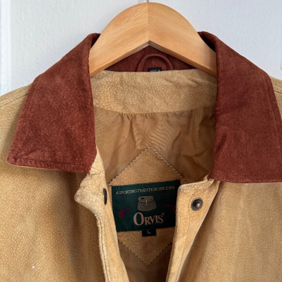 Vintage Orvis Barn Jacket Suede - Size L - Picture 3 of 7